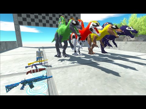 Dinosaurs Race Champions Dc Comics T-rex Superheroes Vs Fps avatar - Animal Revolt Battle Simulator