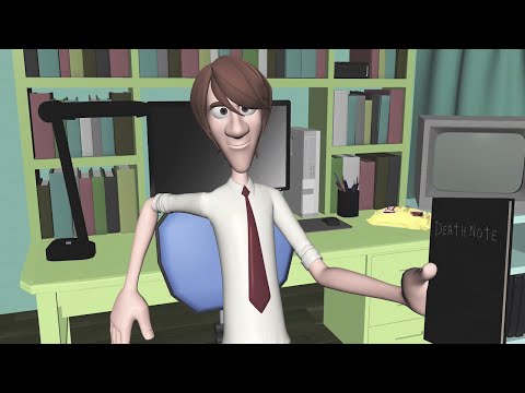 Light's Magic Book - 'Death Note But Really Really Fast' 3D Animation