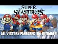Super Smash Bros Victory Fanfares 1999 2021 64 Ultimate ALL DLC