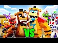 FAZEBEAR FRIENDS VS SECURITY BREACH FNAF Security Breach Minecraft Animation