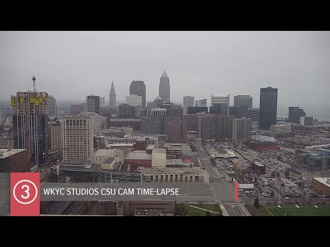 Wednesday Cleveland all-day weather time-lapses for December 4, 2019