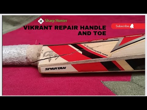 VIKRANT BAT BROKEN FROM HANDLE AND TOE- CRICKET BAT REPAIR EP 3