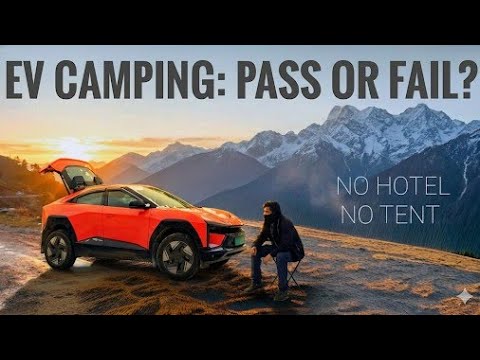 900km Solo EV Road Trip Delhi to Chopta | Off-Grid Car Camping