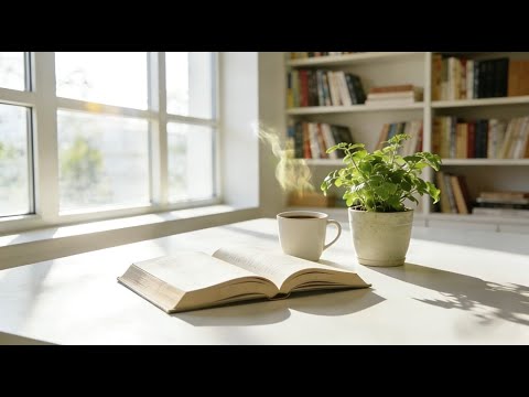 Soft Piano Music in a Sunlit Reading Nook │ Calm Study & Relaxation Background Music