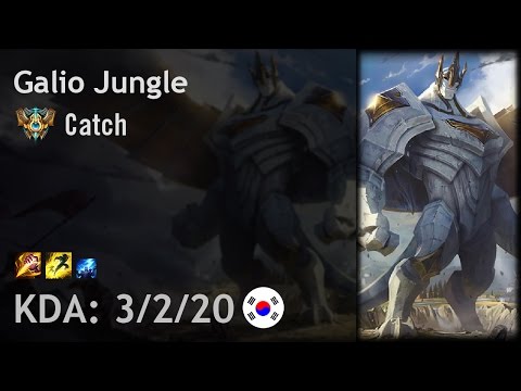 Galio Jungle vs Ivern - Catch - KR Challenger Patch 7.6