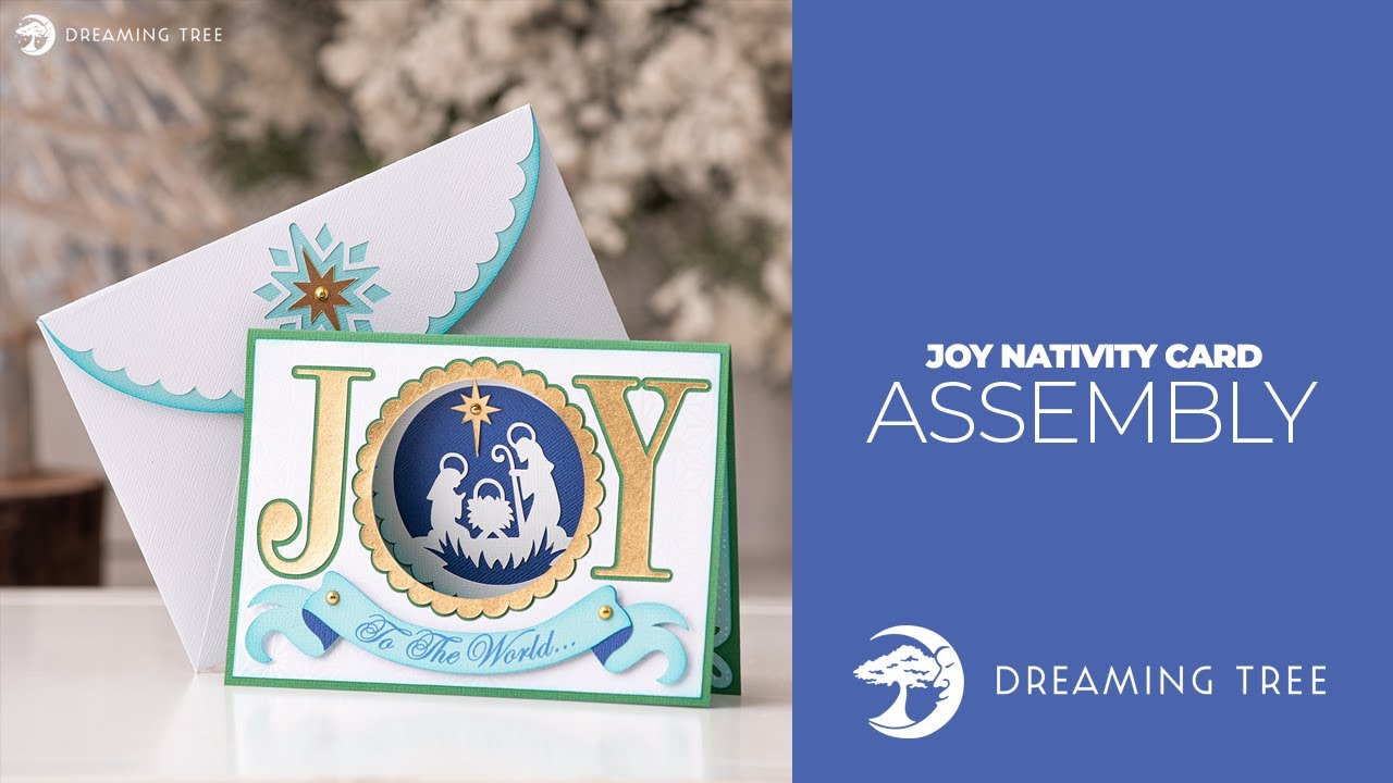 SVG File - Joy Nativity Card - Assembly Tutorial (For Cricut, Silhouette, and ScanNCut)