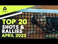 Top 20 Best ATP Tennis Shots & Rallies: April 2022