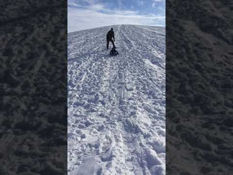 Aashrith Enjoying the snow tube