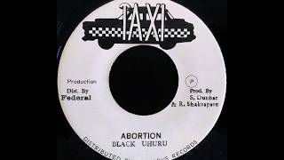 BLACK UHURU - Abortion [1979]