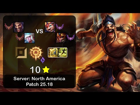 Draven ADC + Janna vs Smolder + Jarvan IV - NA GrandMaster - Patch 25.18