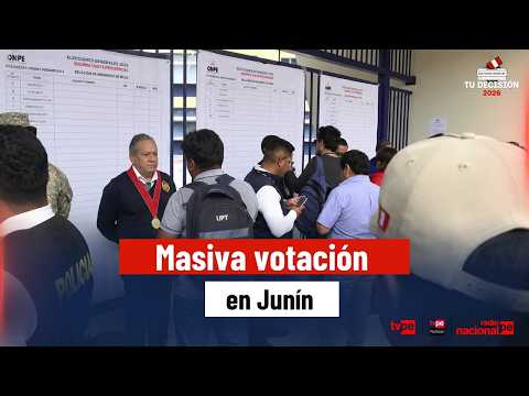 🗳️🔥 Junín al 100 %:  más de 1 millón de electores participan en la segunda vuelta