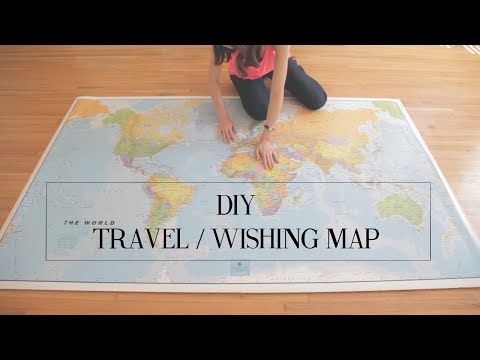 DIY-Reisewunschweltkarte - Markiere deine Traumziele