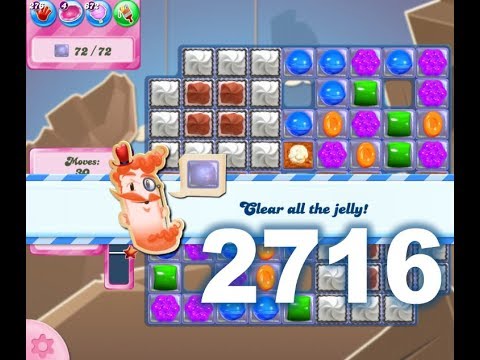 Candy Crush Saga Level 2716 (3 stars, No boosters)