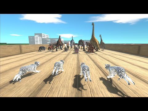 Escape from Snow Tigers - Animal Revolt Battle Simulator