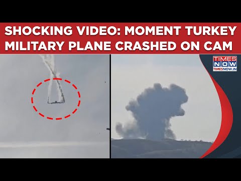 Turkey Military Plane Crash: Disaster Moment On Cam| Watch C-130 Spiral Out Of Control In Georgia