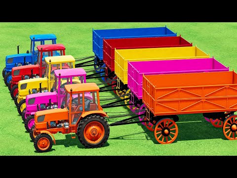 Small Tractor of Colors! Harvest ONION with John Deere TRACTOR! Farming Simulator 22 - 158