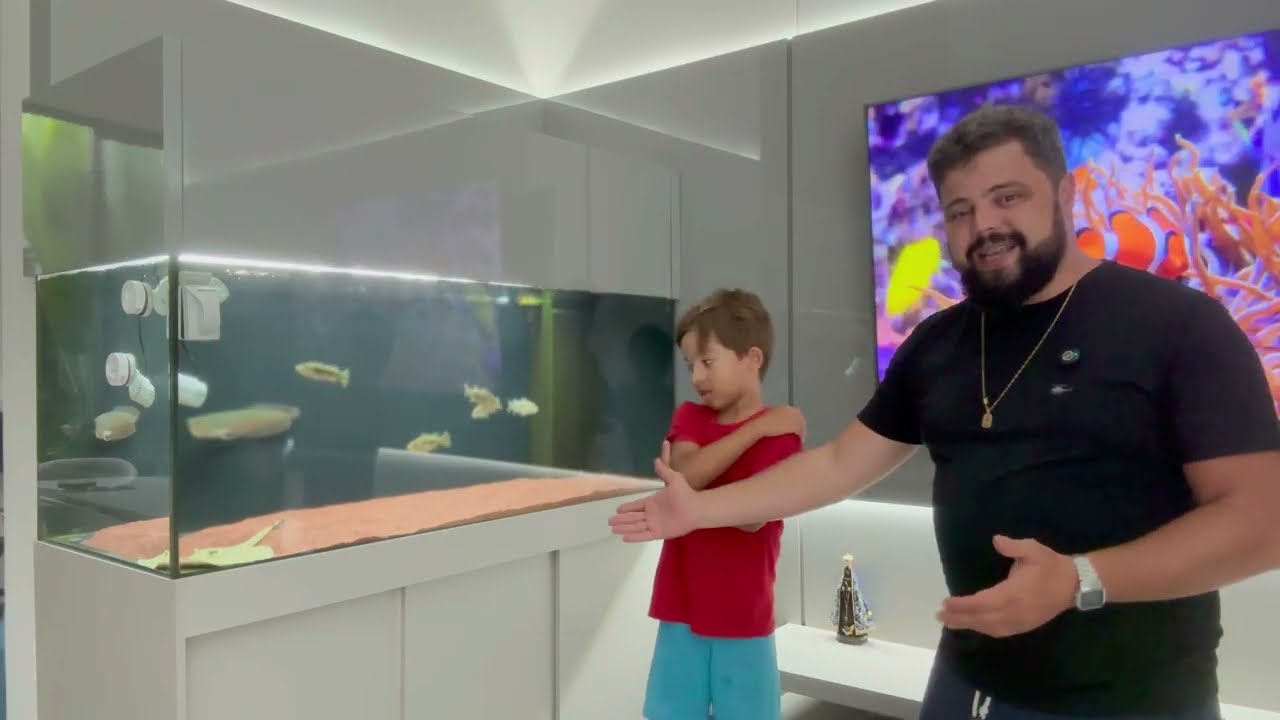 AQUÁRIO JUMBO PRONTO! Depois de 6 meses o nosso Aquário JUMBO familiar ficou TOP! ASSISTA