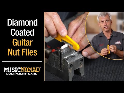 Music Nomad MN668 6 pc. Electric Guitar Diamond Coated Nut File Set - Lt Strings image 9