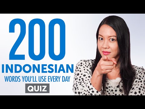 Quiz | 200 Indonesian Words You'll Use Every Day - Basic Vocabulary #60