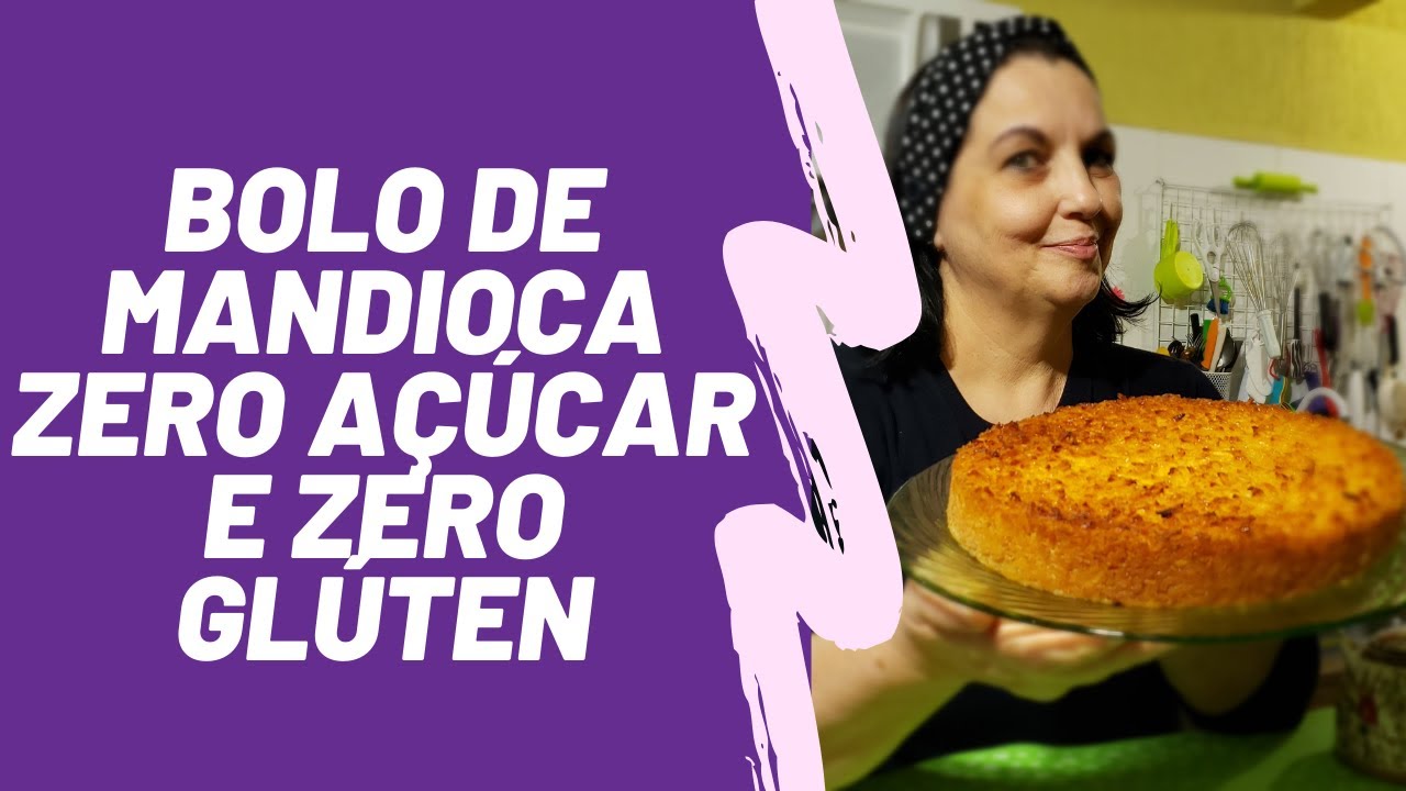 Bolo Mandioca zero açúcar (diet) e zero glúten