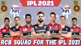 IPL 2021 RCB Final Squad | Royal Challengers Bangalore Final Team Players List IPL 2021