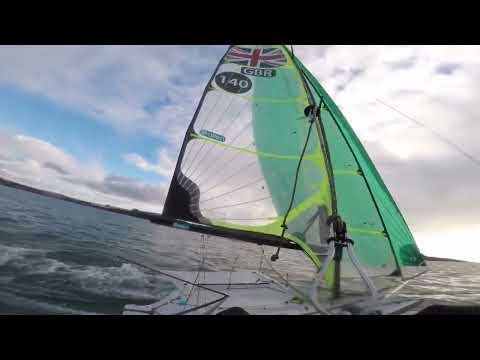 49er Sailing Downwind - Plymouth Sound
