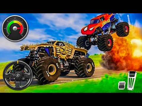 Monster truck demolition derby _ extreme derby demolition truck crash | monster truck android game||