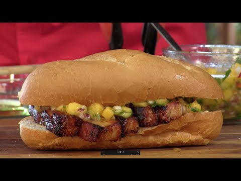 Smoked, Seared Pork Belly Sandwich with the G'rillaQue!