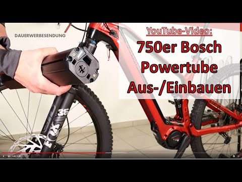 Conway E-Fully 750er E-Bike Akku ausbauen/einbauen - Bosch Powertube entnehmen