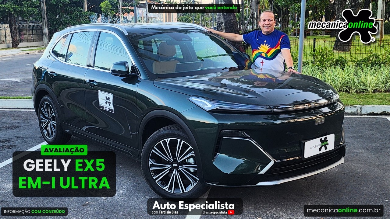 Avaliação Geely EX5 EM-i Ultra: SUV híbrido de 262 cv com autonomia elétrica real de 112 km
