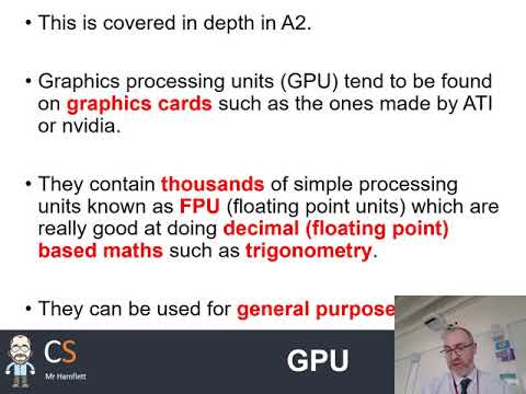 OCR GCE Computer Science - Parallel systems
