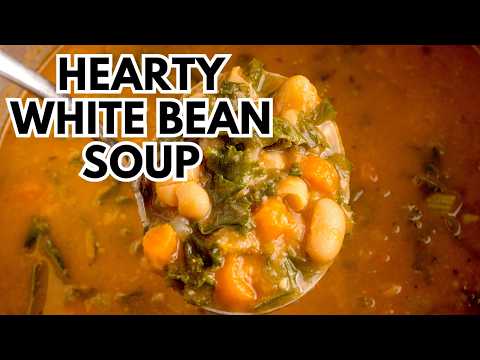 Hearty Tuscan White Bean Soup Recipe!