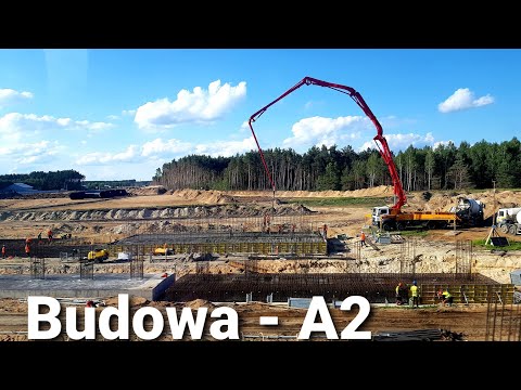 Budowa autostrady A2 Siedlce - Mińsk Mazowiecki. Gręzów -Siedlce Zachód (Swoboda) 2 czerwca 2022r.