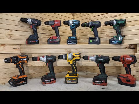 18V Hammer Drill Comparison [2022] - Brushless Makita, Dewalt, Milwaukee, Bosch, Metabo, Hikoki etc