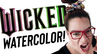 A Very Wicked Watercolor Tutorial - Step by Step