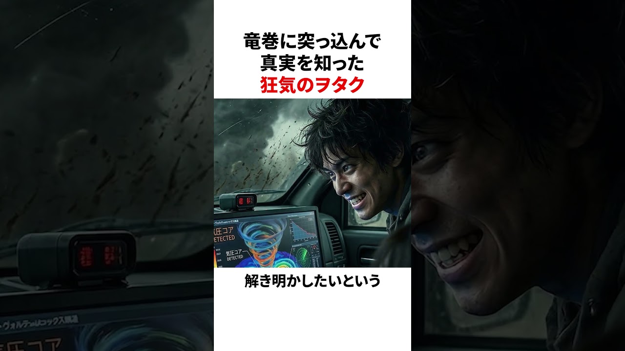 竜巻に突っ込んだ狂気のヲタク #雑学 #ヲタク
