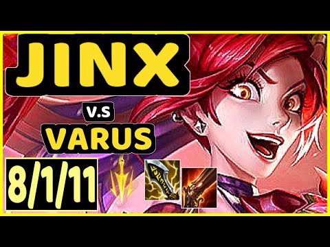 JINX vs VARUS - 8/1/11 KDA BOTTOM ADC GAMEPLAY - EUW Ranked MASTER
