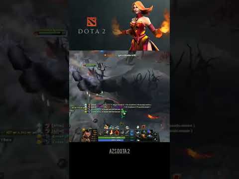 Instant kilL by Lina magic build #dota2 #shorts #lina #qojqva