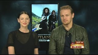 Outlander's Caitriona Balfe and Sam Heughan 4-2-15