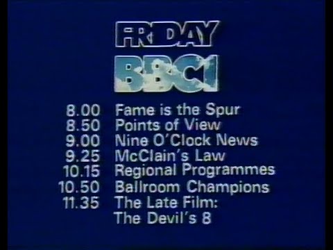 Friday 26th February 1982 BBC1 - Nationwide - Dear Heart - International Superstars