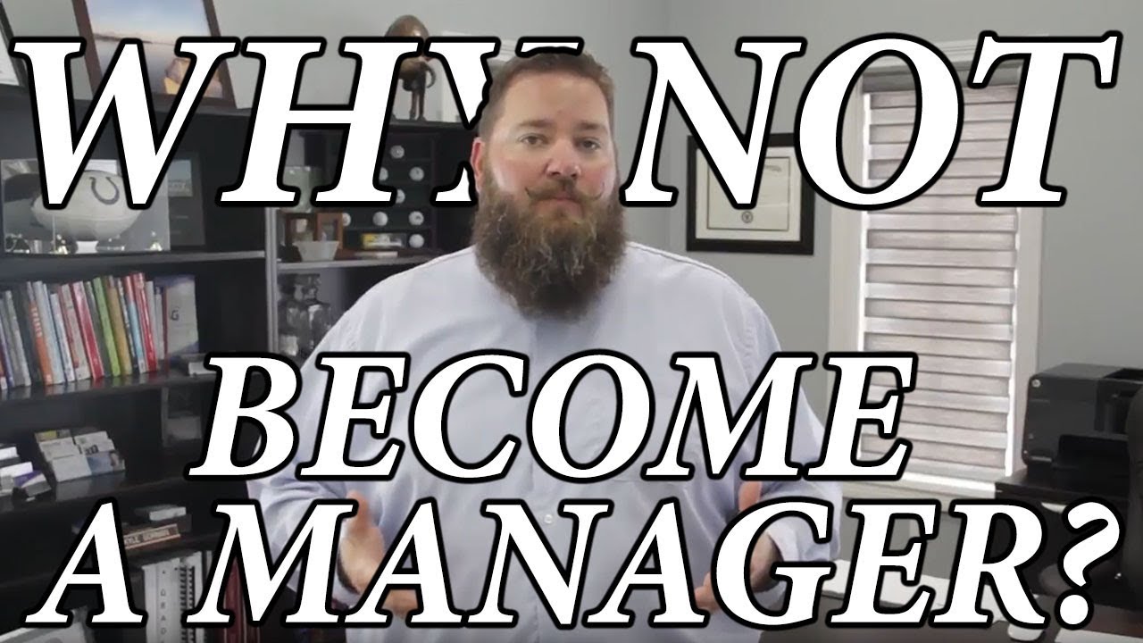 3 Reasons why NOT to  become a manager