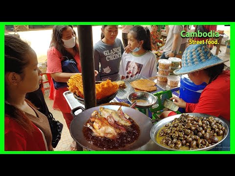 Cambodia street food - Oudong trip food view - Food tour near Phnom Penh.