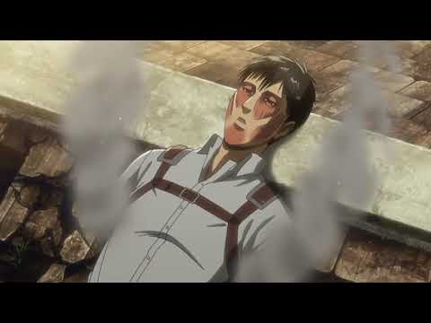 Armin Becomes A Titan & Eats Bertholdt - Attack on Titan Season 3 Part 2