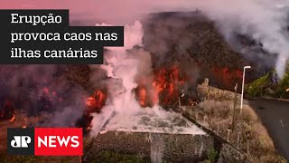 Vulcão Cumbre Vieja provoca coluna de gases de 4.500 metros