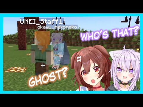 FlurryWow【Vtuber Clips】 - Hololive Staff Enters Holo Server To See Korone's Cursed Statue【Summer Festival-Hololive/Minecraft】