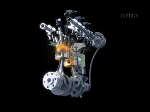 Mahle downsized engine 3d animation