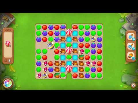 Gardenscapes 2596 Level - 12 moves - NO BooSTERS