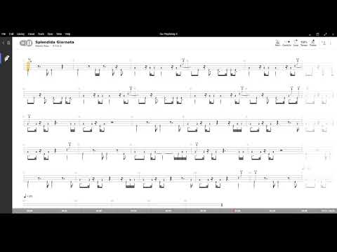 Splendida Giornata ( Vasco Rossi ) ,Tablatura e base Senza Basso - Backing bass track - NO BASS