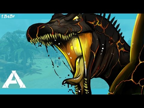 BABY. Ark modded survival. EP1 Base building, conflagrant spino taming and beacon hunt.