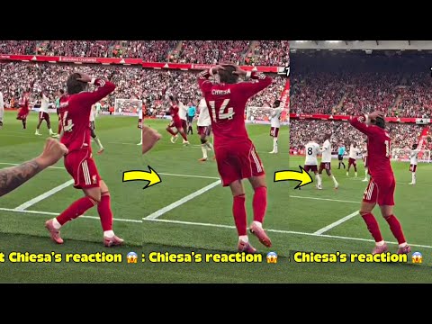 Federico Chiesa CRAZY Reaction To Szoboszlai’s Stunning Free Kick Against Arsenal 😱